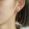 Wholesale Women's Stainless Steel Dropshaped Tassel Earrings Jewelry With Electroplating