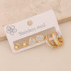 Wholesale Women's Stainless Steel Earrings With Diamond Inlay Butterfly Heart Star And Geometric Patterns
