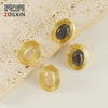Wholesale Women's 316L Stainless Steel Earrings With Geometric Design And Electroplating Treatment