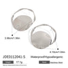 Wholesale Women's Stainless Steel Earrings With Geometric Design And Electroplating