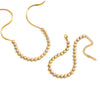 Wholesale Women's Stainless Steel Electroplated Blade Chain Necklace And Bracelet Accessories Fashion Minimalist Style