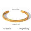 Wholesale Women's Stainless Steel Electroplated Bracelet With Irregular And Geometric Patterns