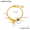 Wholesale Women's 316L Stainless Steel Electroplated Bracelet With Love Round Shape And Heart Geometric Pattern