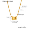 Wholesale Women's Stainless Steel Electroplated Ferris Wheel Cshaped Earrings And Necklace Jewelry