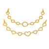 Wholesale Women's Stainless Steel Electroplated Geometric Ferris Wheel Heart Circle Splicing Chain 5A Zircon Bracelet Jewelry