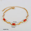 Wholesale Women's Stainless Steel Electroplated Geometric Flower Leaf Enamel Pendant Necklace And Bracelet Jewelry