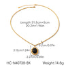 Wholesale Women's Stainless Steel Electroplated Geometric Jewelry Sweater Chain And Earrings
