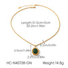 Wholesale Women's Stainless Steel Electroplated Geometric Jewelry Sweater Chain And Earrings