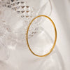 Wholesale Women's Stainless Steel Electroplated Geometric Rhinestone Bracelet Accessories