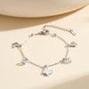 Wholesale Women's Stainless Steel Electroplated Geometric Shell Butterfly Bracelet With Original Design