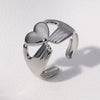Wholesale Women's Stainless Steel Electroplated Heart Open Ring Simple And Fashionable