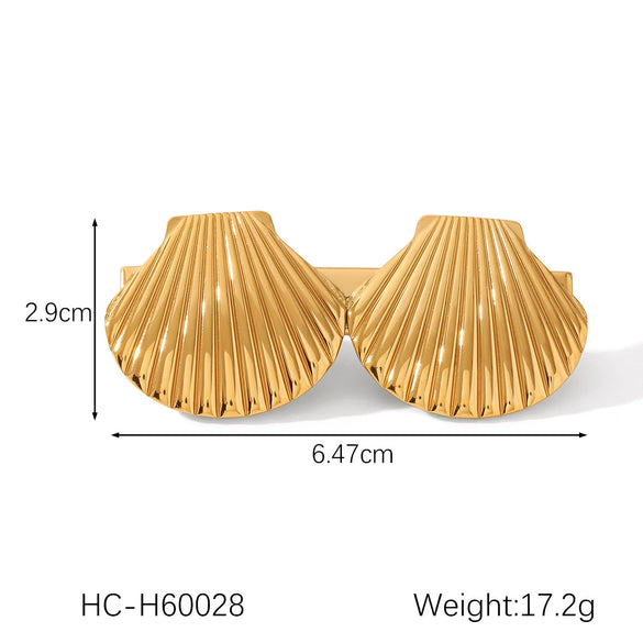 Wholesale Women's Stainless Steel Electroplated Ins Style Minimalist Duckbill Hair Clip Hair Accessory