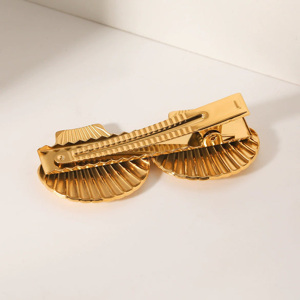 Wholesale Women's Stainless Steel Electroplated Ins Style Minimalist Duckbill Hair Clip Hair Accessory