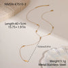 Wholesale Women's Stainless Steel Electroplated Jewelry Necklace With Letter Number Text Shapes