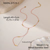 Wholesale Women's Stainless Steel Electroplated Jewelry Necklace With Letter Number Text Shapes