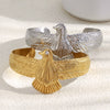Wholesale Women's Stainless Steel Electroplated 18K Gold Geometric Light Luxury Style Eagle Bracelet