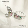 Wholesale Women's Stainless Steel Electroplated 18K Gold Hoop Earrings With Niche Design