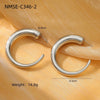 Wholesale Women's Stainless Steel Electroplated 18K Gold Hoop Earrings With Niche Design