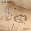 Wholesale Women's Stainless Steel Electroplated 18K Gold Hoop Earrings With Niche Design
