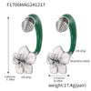 Wholesale Women's 316L Stainless Steel Electroplated Light Luxury Geometric Camellia Doublesided Earrings