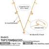 Wholesale Women's Stainless Steel Electroplated Necklace And Bracelet Set With Cross Crown Roman Numerals Pattern