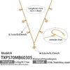 Wholesale Women's Stainless Steel Electroplated Necklace And Bracelet Set With Cross Crown Roman Numerals Pattern