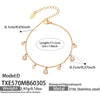 Wholesale Women's Stainless Steel Electroplated Necklace And Bracelet Set With Cross Crown Roman Numerals Pattern
