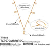 Wholesale Women's Stainless Steel Electroplated Necklace And Bracelet Set With Cross Crown Roman Numerals Pattern