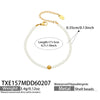 Wholesale Women's Stainless Steel Electroplated Pearl Beaded Necklace And Bracelet Jewelry Set