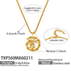 Wholesale Women's Stainless Steel Electroplated Romanstyle Bamboo Pendant Necklace And Bracelet Accessory