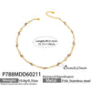 Wholesale Women's Stainless Steel Electroplated Romanstyle Bamboo Pendant Necklace And Bracelet Accessory