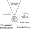 Wholesale Women's Stainless Steel Electroplated Romanstyle Bamboo Pendant Necklace And Bracelet Accessory