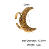 Wholesale Women's Stainless Steel Electroplated Star Constellation Hammered Open Ring Jewelry