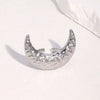 Wholesale Women's Stainless Steel Electroplated Star Constellation Hammered Open Ring Jewelry