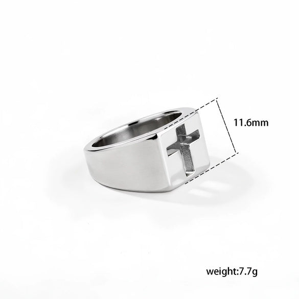 Wholesale Women's Stainless Steel Electroplated Ushaped Love Heart Ring Niche Style