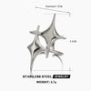 Wholesale Women's Stainless Steel Exaggerated Star Design 18K Gold Plated Ring