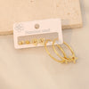 Wholesale Women's Stainless Steel Fashion Heart Pattern Electroplated Earrings With Stars And Crosses