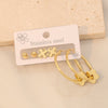 Wholesale Women's Stainless Steel Fashion Heart Pattern Electroplated Earrings With Stars And Crosses