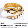 Wholesale Women's Stainless Steel Fashion Jewelry Electroplated Ring With Heart Wave Geometric Animal Zodiac Letter Number And Text Patterns