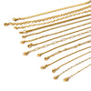 Wholesale Women's Stainless Steel Fine Blade Chain Twist Chain Geometric Pattern Bracelet With Pvdp Furnace Real Gold Processing