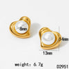 Wholesale Women's Stainless Steel Flower And Bow Earrings With Electroplating