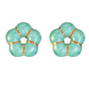 Wholesale Women's 304 Stainless Steel Flower Dripping Oil Enamel Earrings