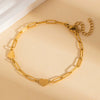 Wholesale Women's Stainless Steel Flower Heart Square Bead Bracelet With Star Pattern And Electroplating For Summer