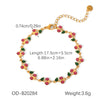Wholesale Women's Stainless Steel Fruit Pendant Necklace With Pvd Vacuum Plating And Dripping Oil Craft