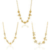 Wholesale Women's Stainless Steel Geometric Animal Style Necklace With Pvd Furnace Vacuum Real Gold Plating