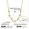 Wholesale Women's Stainless Steel Geometric Animal Style Necklace With Pvd Furnace Vacuum Real Gold Plating