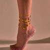 Wholesale Women's Stainless Steel Geometric Anklets With Starfish Shells And Heart Design
