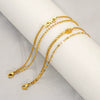 Wholesale Women's Stainless Steel Geometric Bead Bracelet With Love Pendant And Electroplating Design