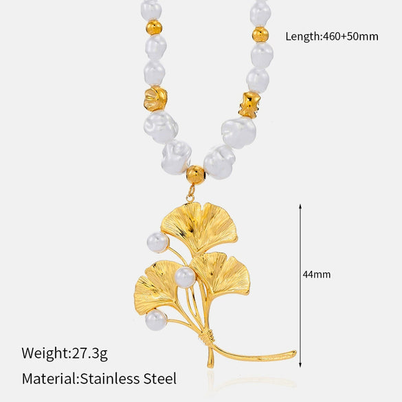 Wholesale Women's Stainless Steel Geometric Bow Star Pattern Electroplated Necklace