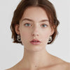 Wholesale Women's Stainless Steel Geometric Circle Electroplated Earrings